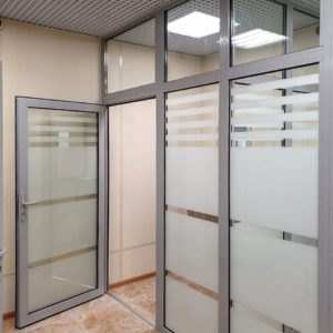 Алюминиевый противопожарный витраж Alutech / серия FRM7298