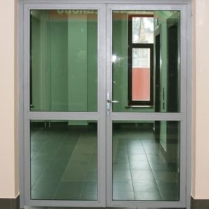 Противопожарная двупольная дверь со стеклом / серия FRM7301